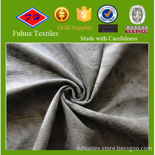 100 polyester suede fabric/weft knitted suede for sofa